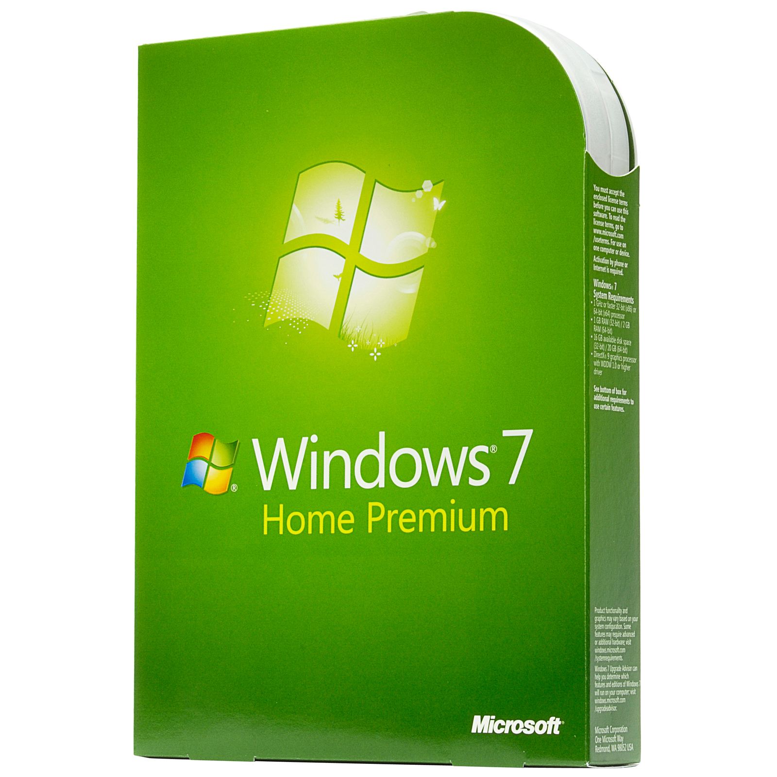 Windows 7 Home Premium 32 64 Bit For 1 Computer 1